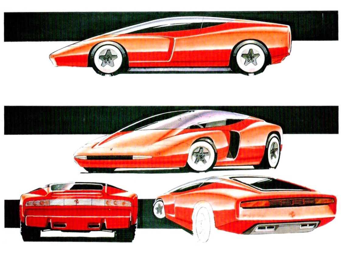 Pininfarina Ferrari Mythos Design Sketches