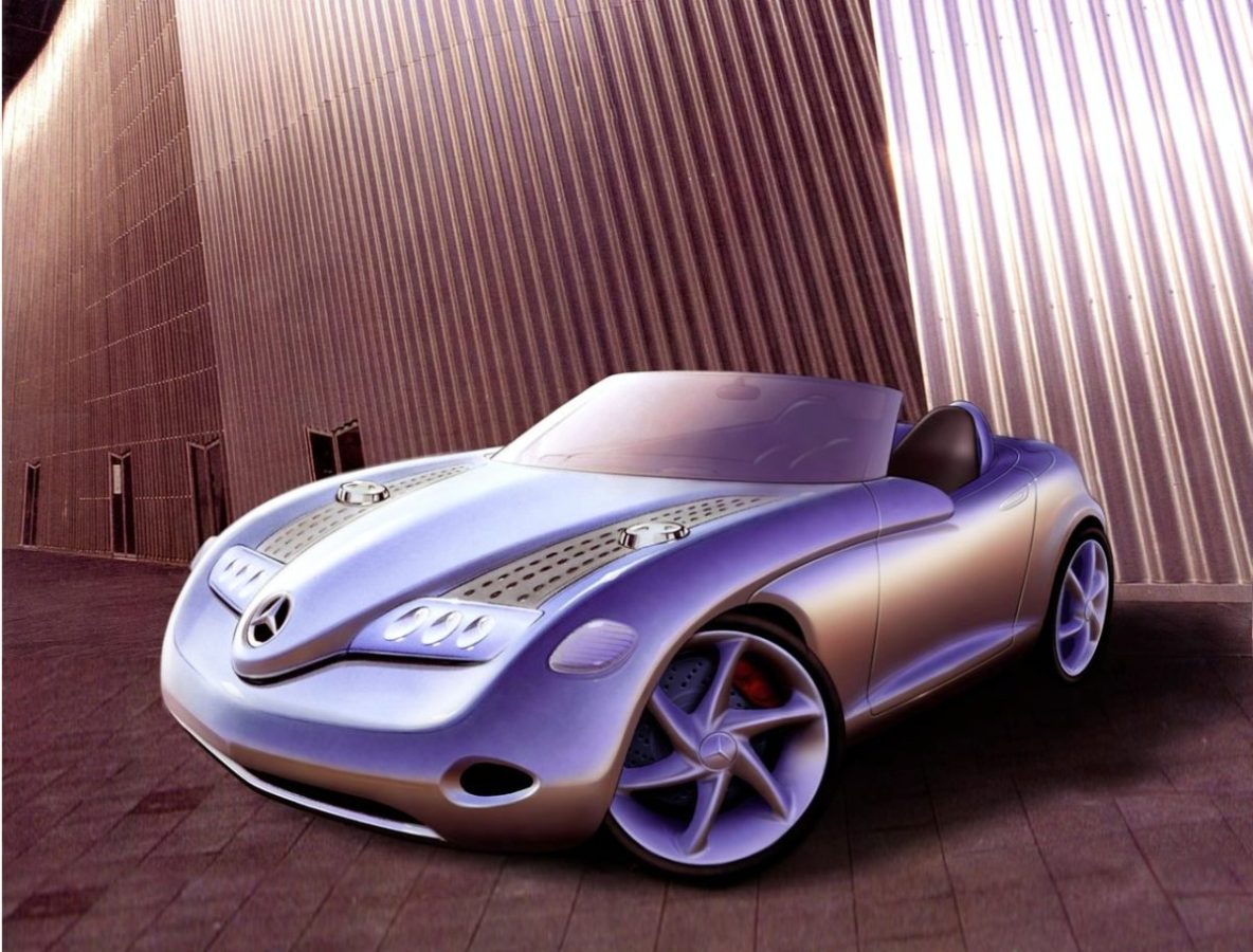 Mercedes Benz Vision SLA concept design sketch
